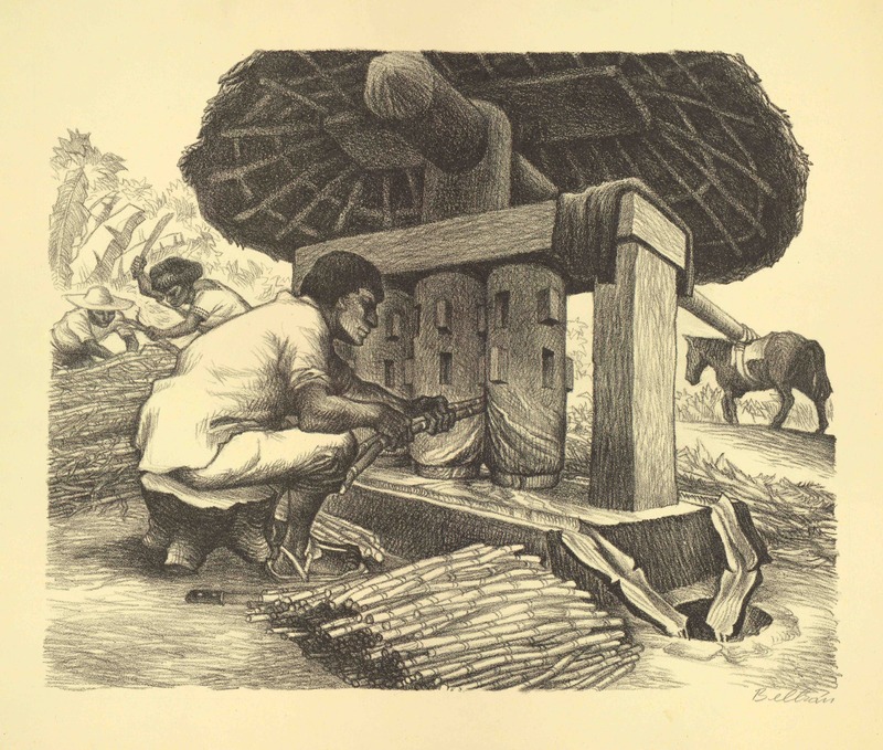 Grinding the Sugar Cane, Puebla, Alberto Beltran (nmcfile1842).jpg