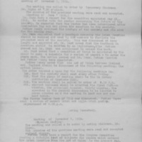 Minutes of the Irish History Club of the Catholic University