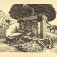 Grinding the Sugar Cane, Puebla, Alberto Beltran (nmcfile1842).jpg