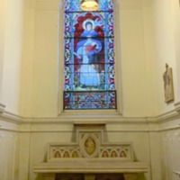 Stained Glass Window of St. Thomas Aquinas