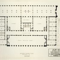 2nd Floor Plan of Mullen Library